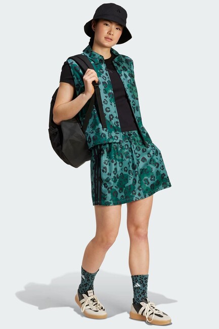 Kadın Aop Yelek JV6958 Yeşil - Thumbnail