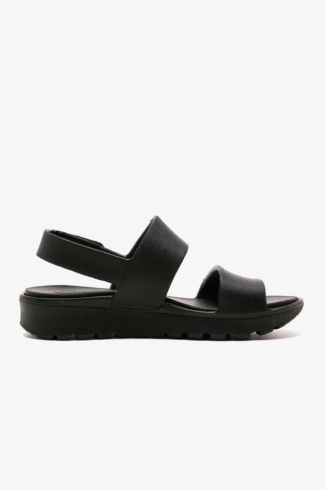 Kadın Arch Fıt Footsteps Sandalet 111380 BBK Siyah 