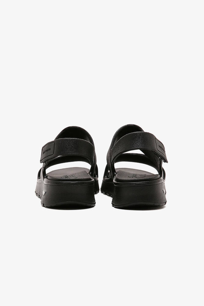 Kadın Arch Fıt Footsteps Sandalet 111380 BBK Siyah 