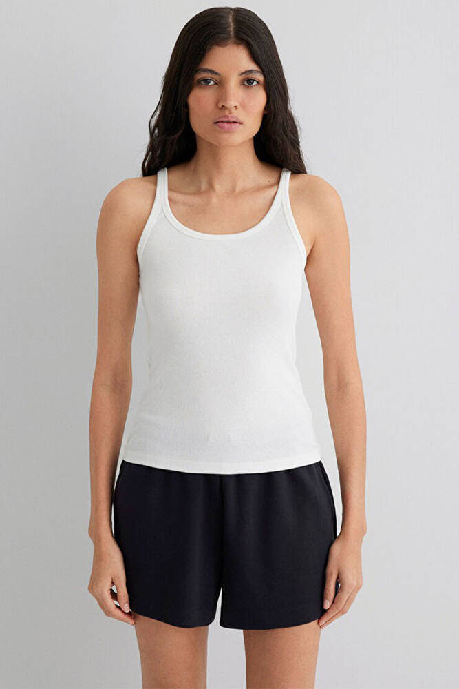 Kadın Askılı Basic Atlet 1613079-70057 Beyaz 