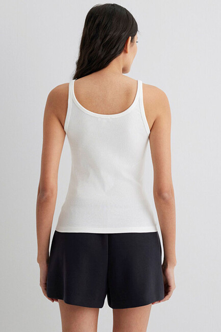 Kadın Askılı Basic Atlet 1613079-70057 Beyaz - Thumbnail