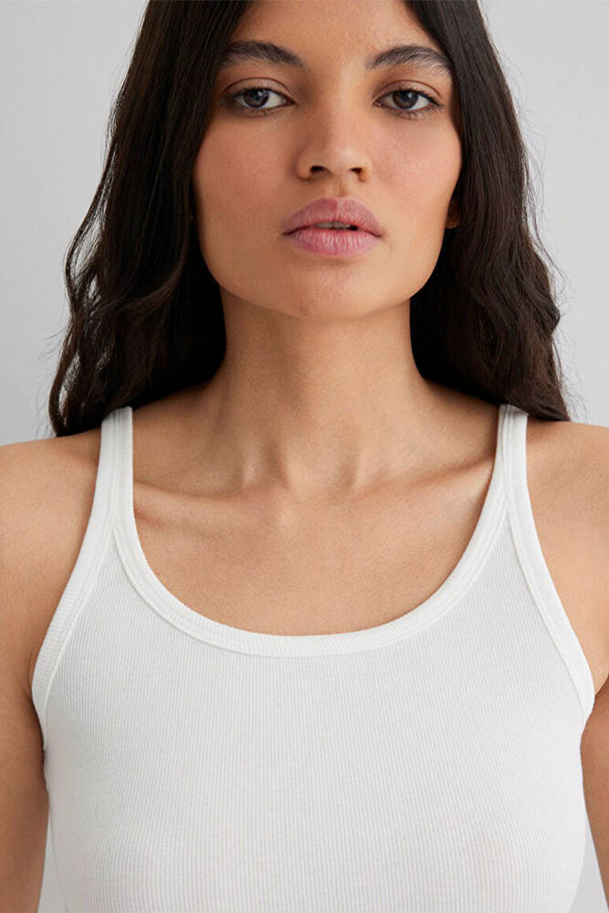 Kadın Askılı Basic Atlet 1613079-70057 Beyaz 