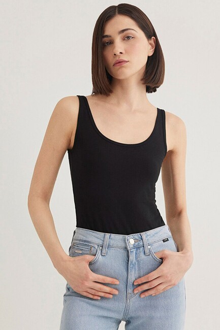 Kadın Askılı Basic Atlet 164156-900 Siyah (1)