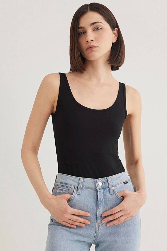 Kadın Askılı Basic Atlet 164156-900 Siyah 