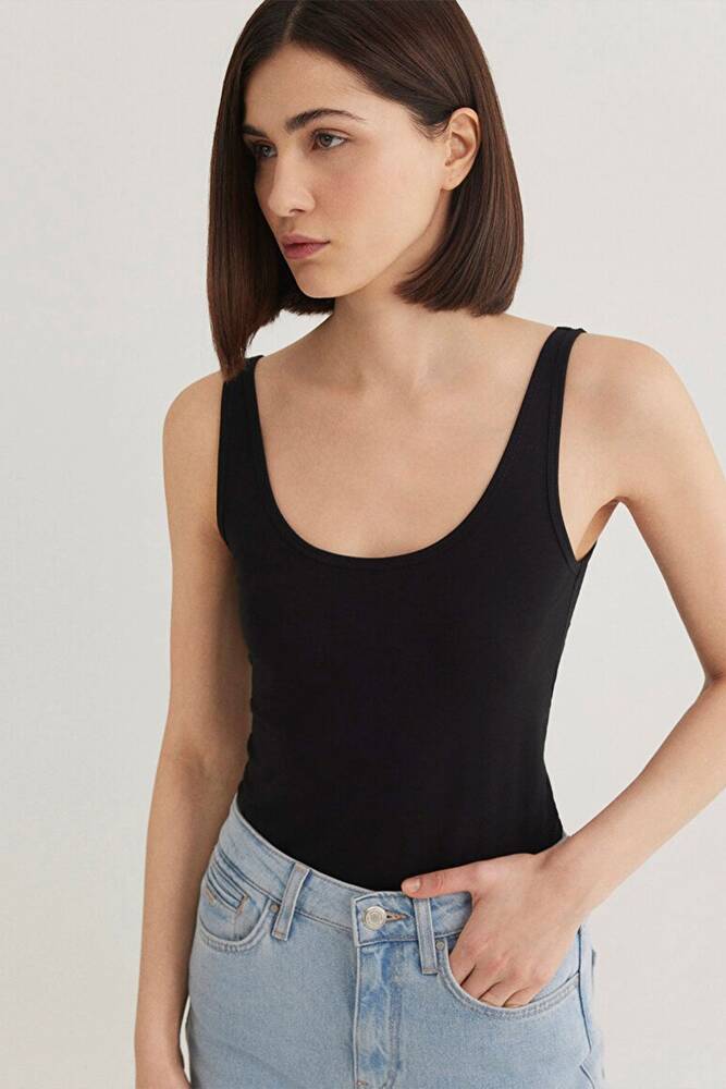 Kadın Askılı Basic Atlet 164156-900 Siyah 