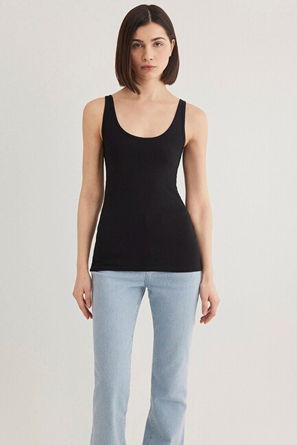 Kadın Askılı Basic Atlet 164156-900 Siyah - Thumbnail