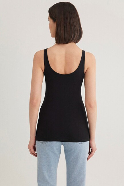 Kadın Askılı Basic Atlet 164156-900 Siyah - Thumbnail