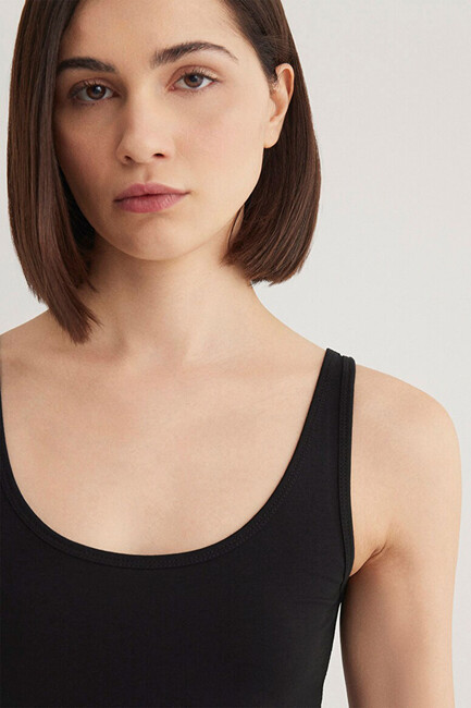 Kadın Askılı Basic Atlet 164156-900 Siyah - Thumbnail