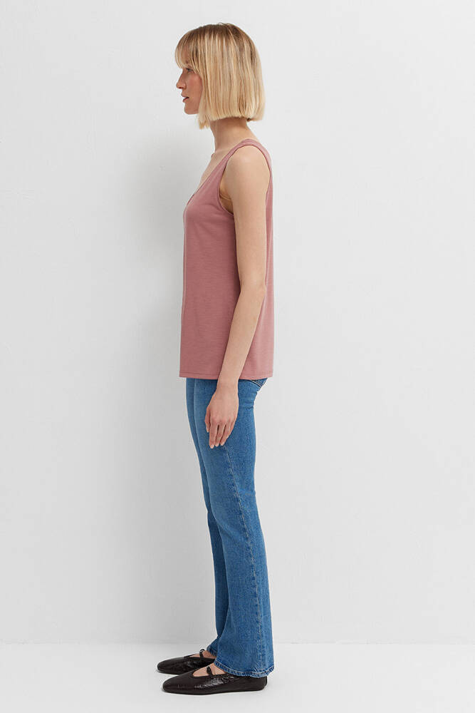 Kadın Askılı Modelli Penye 1613216-71098 Pembe 
