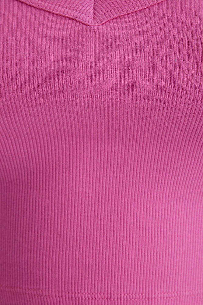 Kadın Askılı V Yaka Basic 1612375-70572 Pembe 