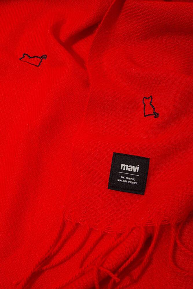 Kadın Atkı 1911730-27120 Kırmızı 