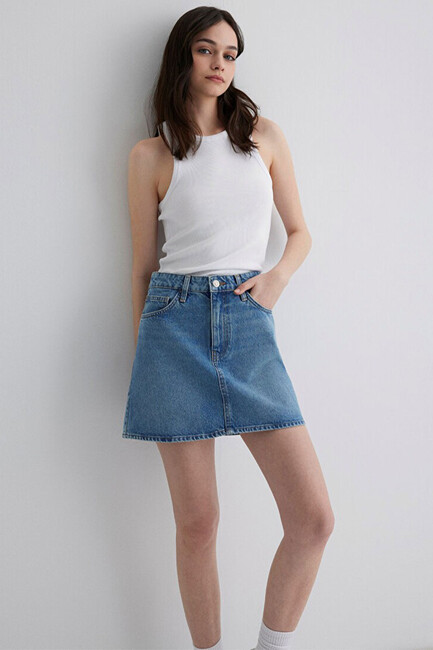 Kadın Bailey Jean Etek 1310204-87098 Mavi (1)