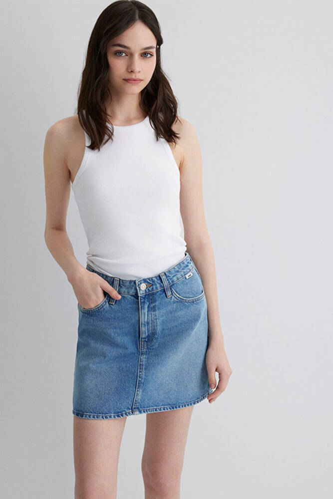 Kadın Bailey Jean Etek 1310204-87098 Mavi 