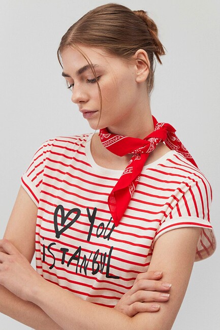 Kadın Bandana 1911810-82580 Kırmızı (1)