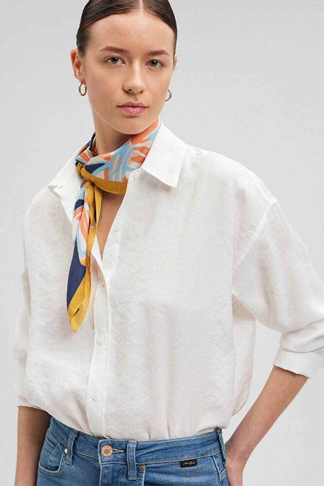 Kadın Bandana 1912234-34523 Ekru 