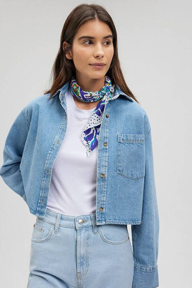Kadın Bandana 1912239-70865 Mavi 