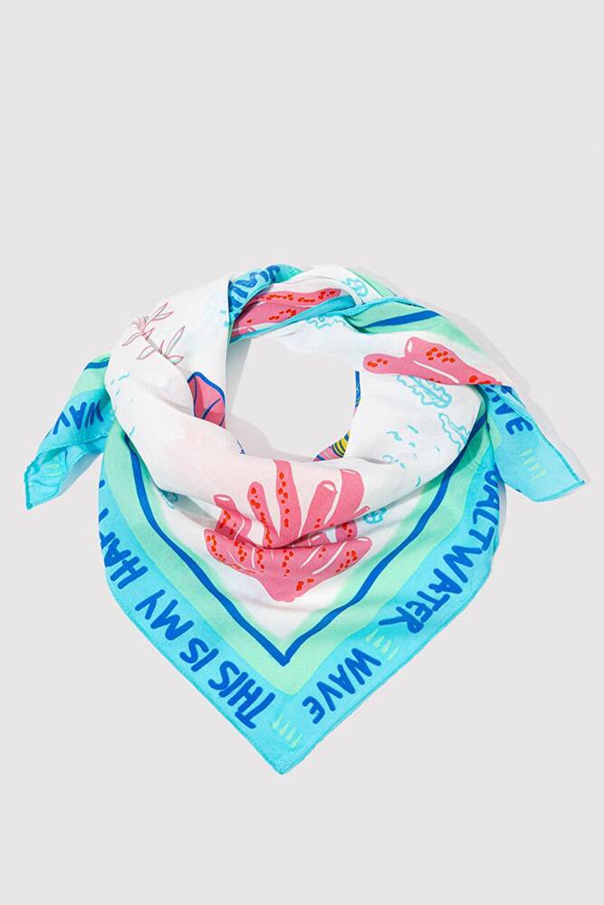 Kadın Bandana 1912243-34523 Ekru 