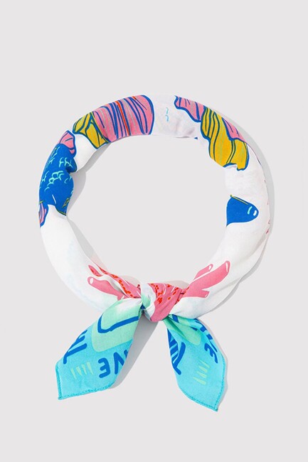 Kadın Bandana 1912243-34523 Ekru (2)