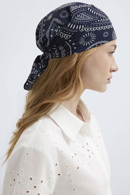 Kadın Bandana 1912969-70491 Lacivert (1)
