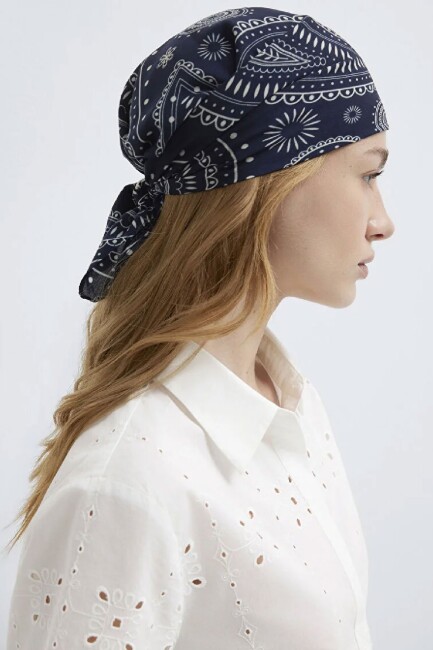 Kadın Bandana 1912969-70491 Lacivert