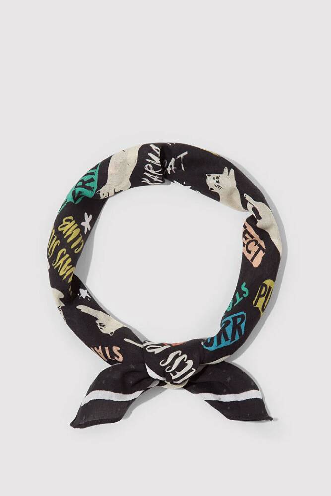 Kadın Bandana 1913765-900 Siyah 
