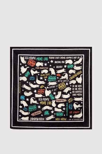 Kadın Bandana 1913765-900 Siyah - Thumbnail