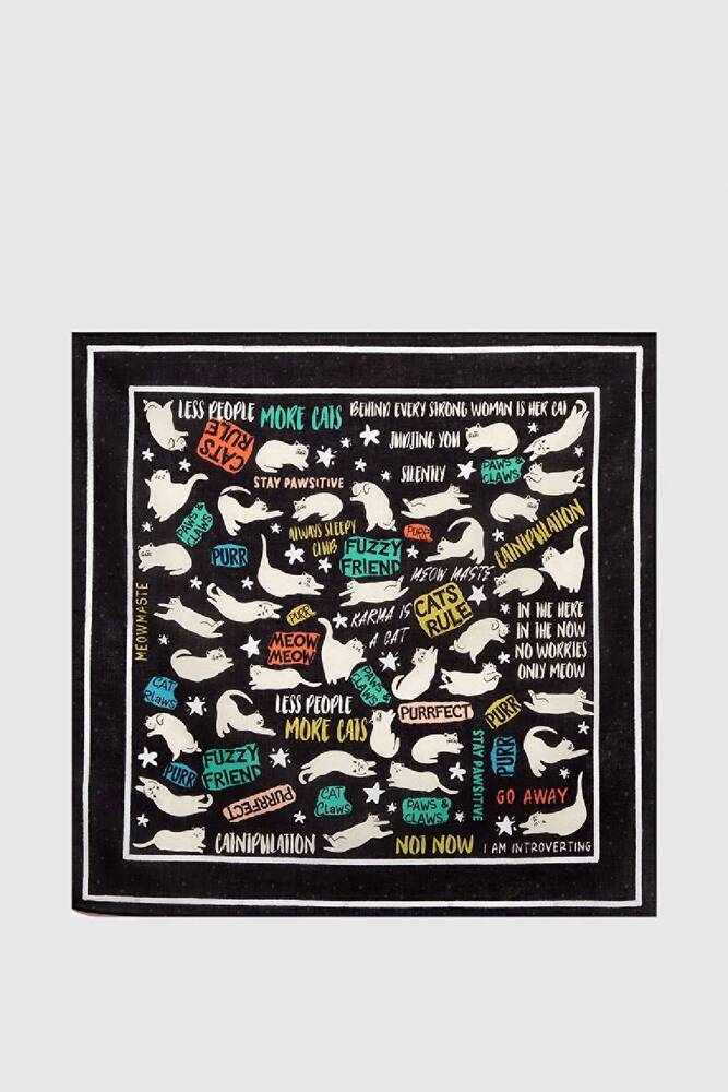 Kadın Bandana 1913765-900 Siyah 