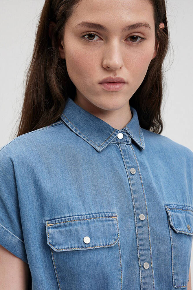 Kadın Barbara Jean Elbise 130548-26176 Mavi 