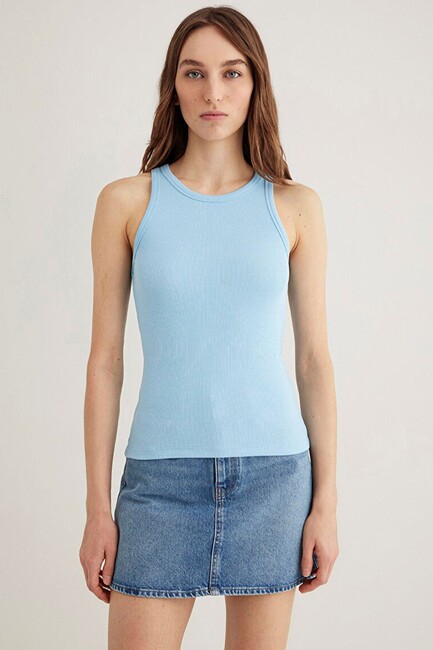 Kadın Basic Atlet 1612462-80637 Mavi (2)