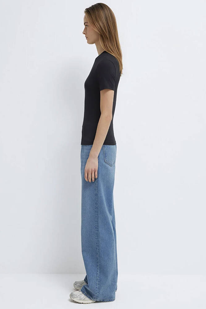 Kadın Basic Kısa Kol Tshırt 1600963-900 Siyah 