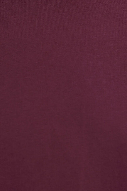 Kadın Basic Tişört 1600965-70393 Bordo - Thumbnail