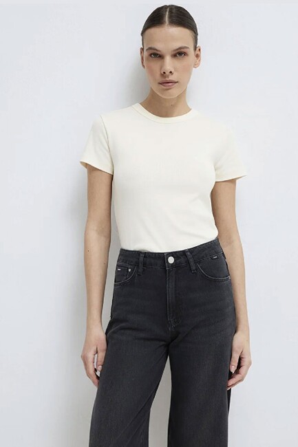 Kadın Basic Tişört 1614065-91481 Beyaz (1)
