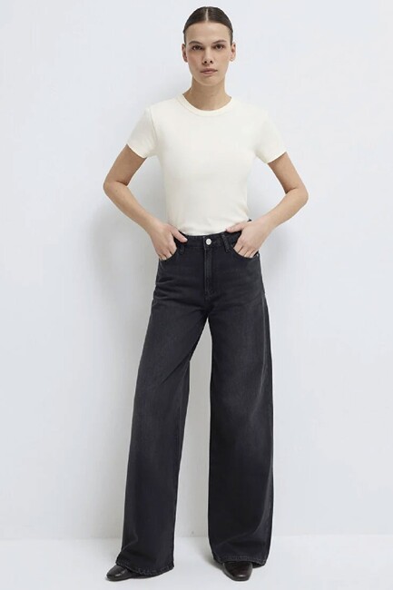 Kadın Basic Tişört 1614065-91481 Beyaz (3)