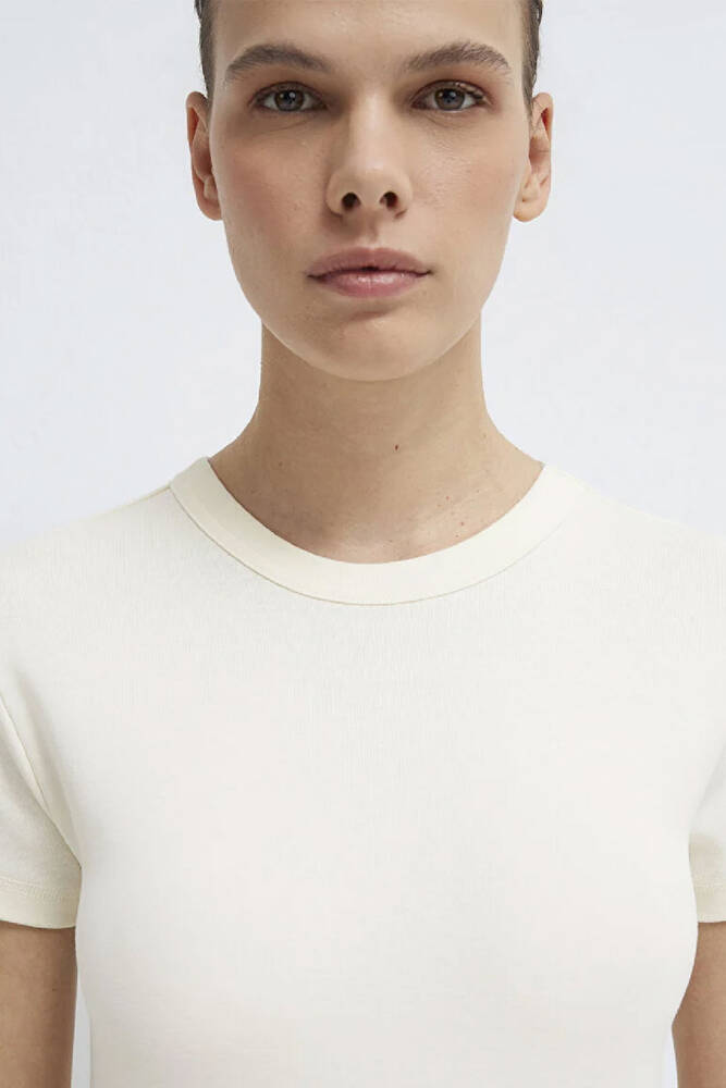Kadın Basic Tişört 1614065-91481 Beyaz 