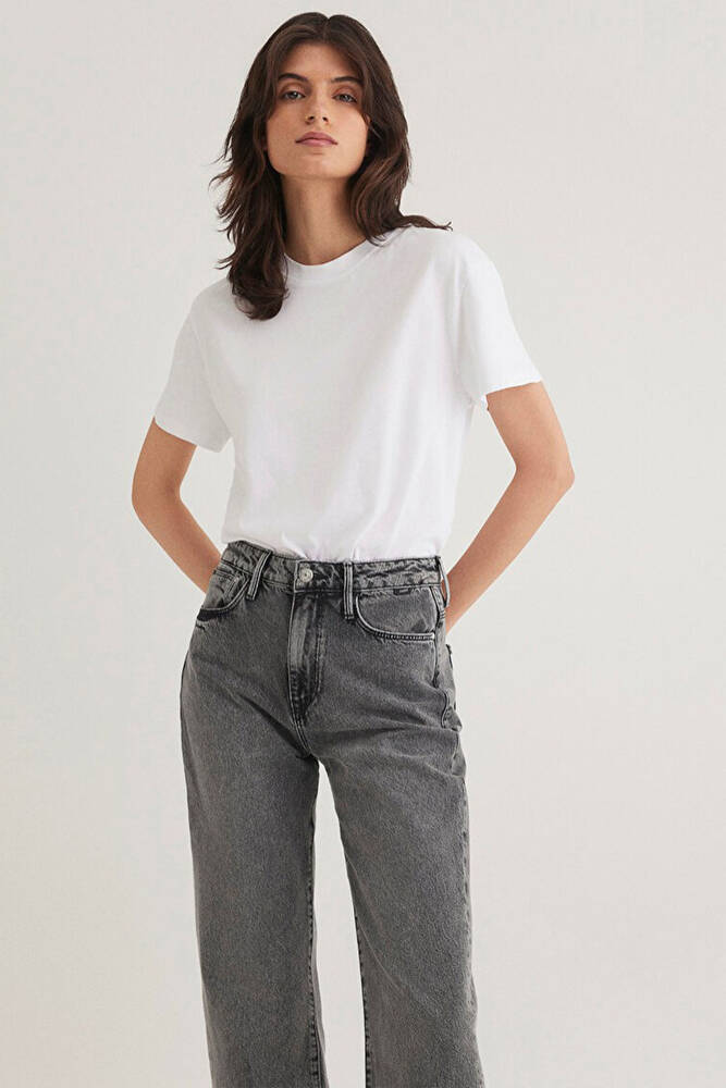 Kadın Kısa Kol Tshırt 1600955-620 Beyaz 