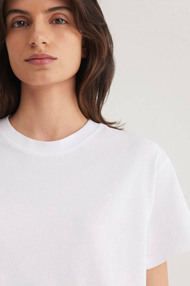 Kadın Kısa Kol Tshırt 1600955-620 Beyaz 