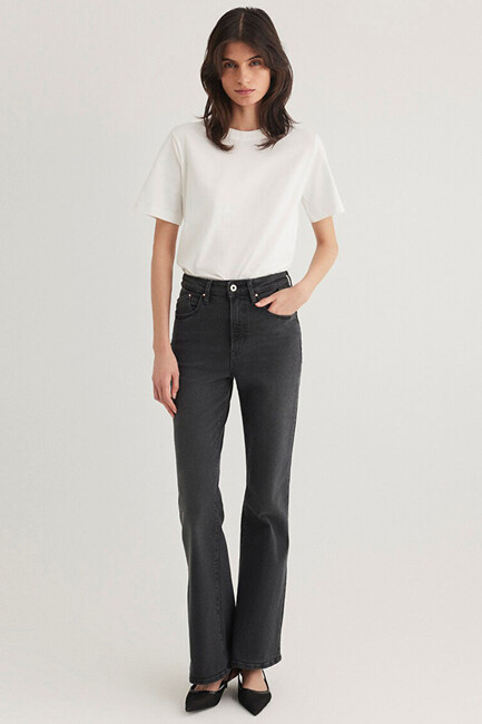 Kadın Basic Kısa Kol Tshırt 1600965-33389 Ekru (2)