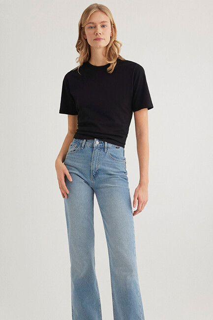 Kadın Basic Tişört 1600955-900 Siyah (2)