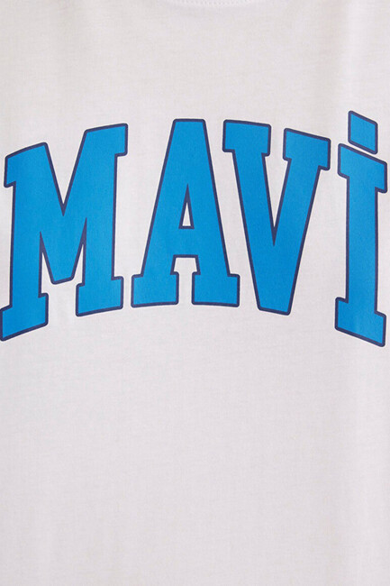 Kadın Baskılı Tişört 1600843-70000 Beyaz - Thumbnail