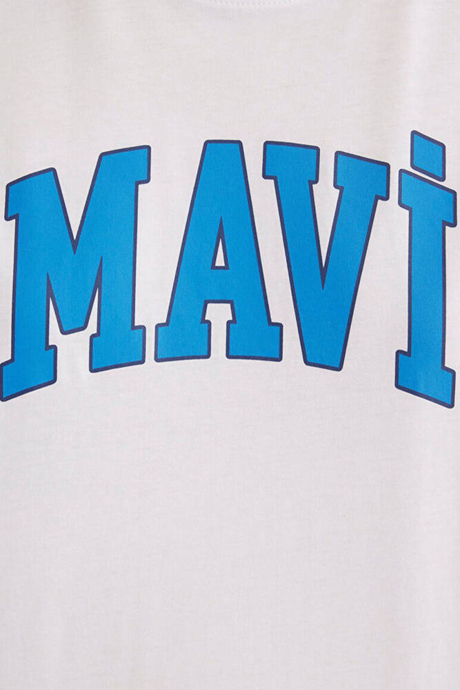 Kadın Baskılı Tişört 1600843-70000 Beyaz 