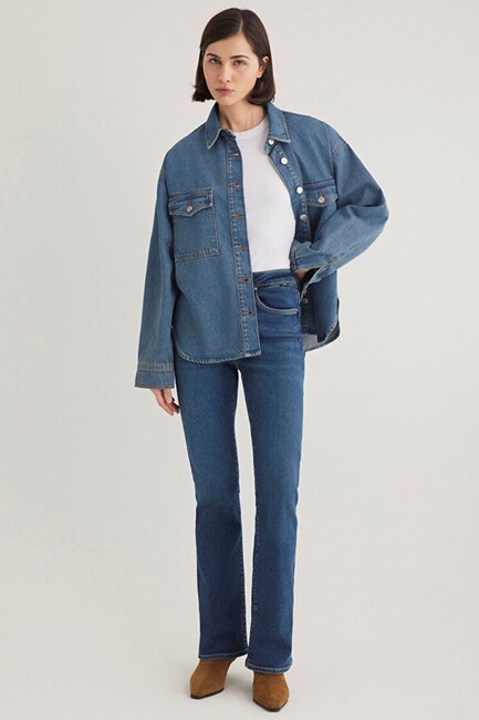 Kadın Bekka Denim Gömlek 1211000-89250 Mavi (2)