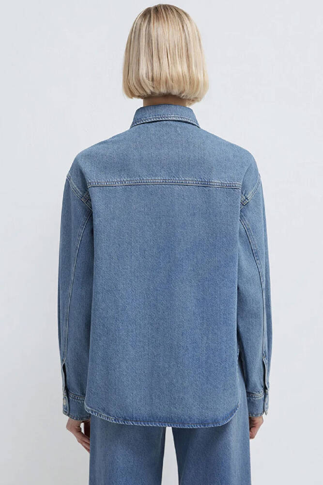 Kadın Bekka Denim Gömlek 1211000-89250 Mavi 