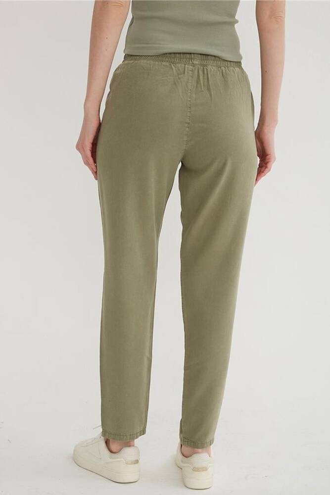 Kadın Beli Bağlamalı Pantolon 25Y0477K1 Haki 