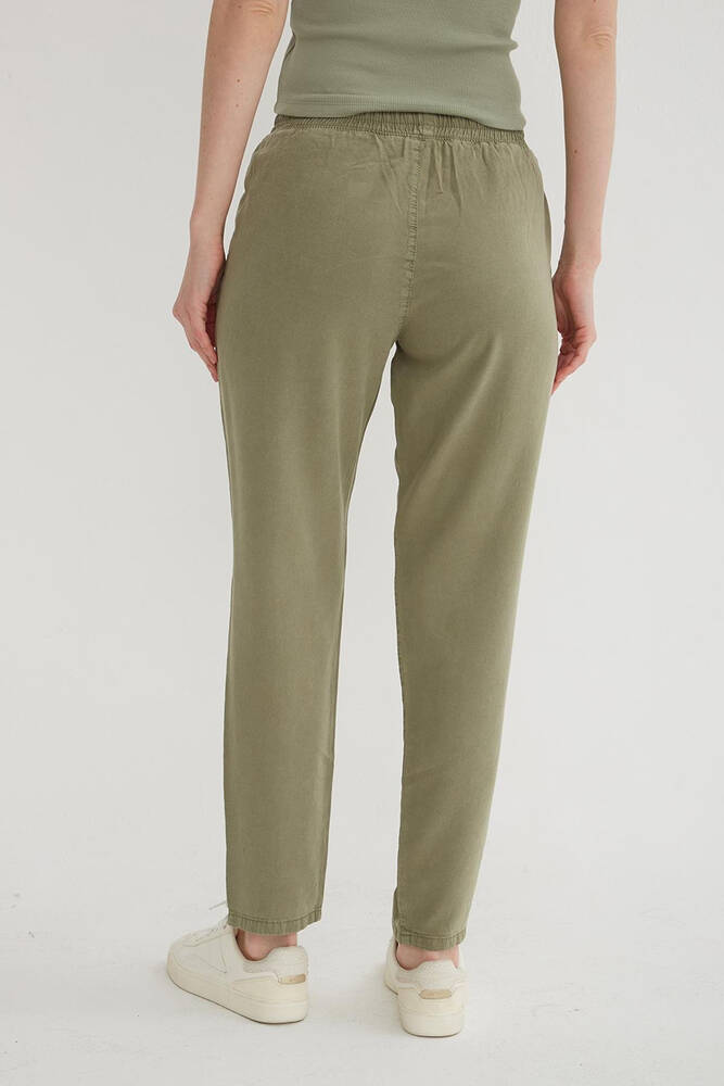 Kadın Beli Bağlamalı Pantolon 26Y0477K1 Haki 