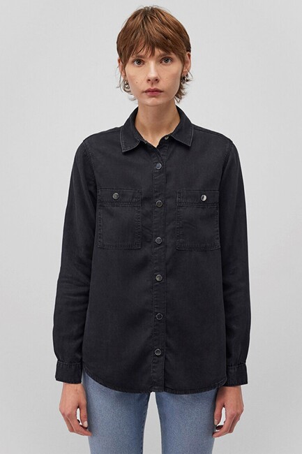 Kadın Betty Denim Gömlek 1210818-87811 Gri (3)