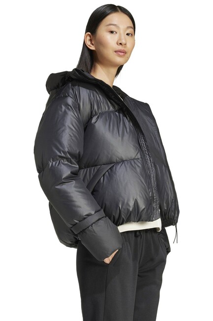Kadın Big Baffle Mont IV9771 Siyah (2)