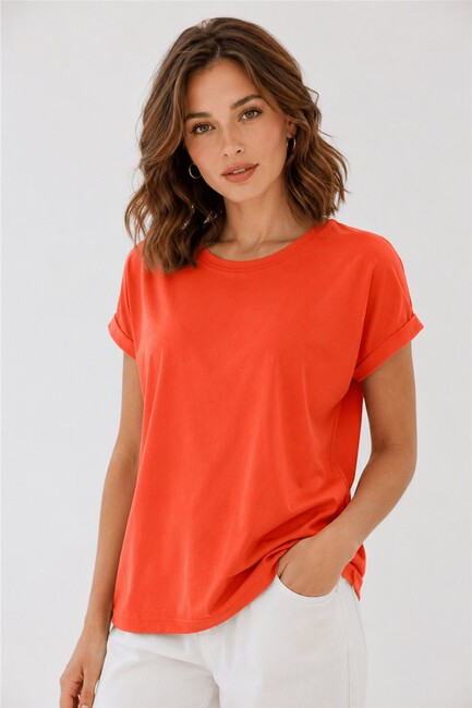 Kadın Bisiklet Yaka Bluz 26Y0194K1 Pembe 