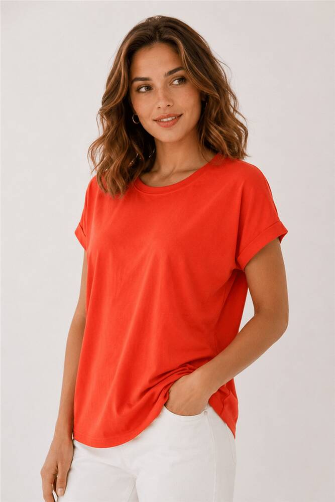 Kadın Bisiklet Yaka Bluz 26Y0194K1 Pembe 