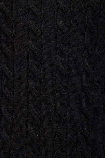 Kadın Bisiklet Yaka Kazak 1710341-900 Siyah - Thumbnail