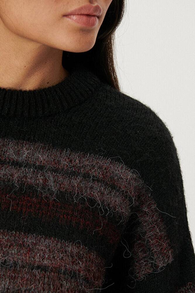 Kadın Bisiklet Yaka Kazak 1710367-85886 Siyah 